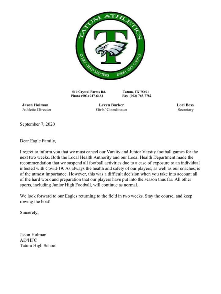 Tatum ISD Facebook